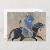 Carte Postale Archer mongol à cheval (Devant / Derrière)
