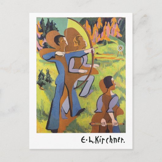 Carte Postale Archers (1935-1937) par Ernst Ludwig Kirchner (Devant)