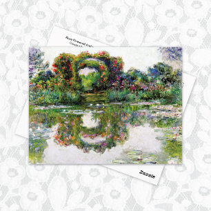 Carte Postale Arches à fleurs roses Claude Monet