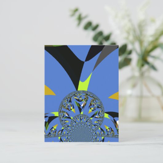 Carte Postale Arches cool avec sphères fractales Art Design (Debout devant)