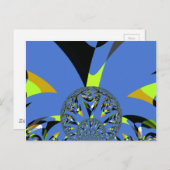 Carte Postale Arches cool avec sphères fractales Art Design (Devant / Derrière)