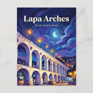 Carte Postale Arches de Lapa Brésil