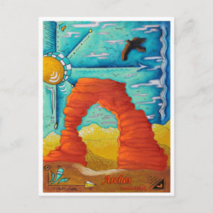 Carte postale Arches National Park Travel Art