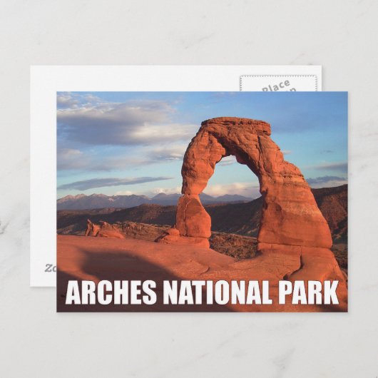 Carte Postale Arches National Park, Utah Delicate Arch Postcard (Devant / Derrière)