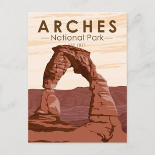 Carte Postale Arches Parc National Delicate Arc Vintage