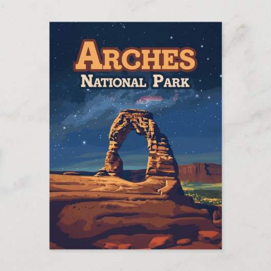 Carte Postale Arches Parc National Utah Delicate Arch Moab (Devant)