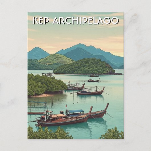 Carte Postale Archipel de Kep Cambodge (Devant)