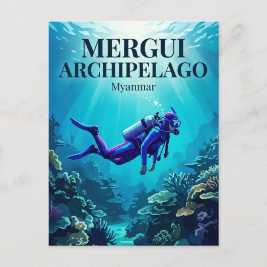 Carte Postale Archipel de Mergui Myanmar (Devant)