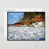 Carte Postale Archipel de Stockholm - Suède (Devant / Derrière)