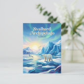 Carte Postale Archipel de Svalbard Norvège (Debout devant)