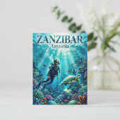 Carte Postale Archipel de Zanzibar Tanzanie (Debout devant)
