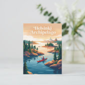 Carte Postale Archipel d'Helsinki Finlande (Debout devant)