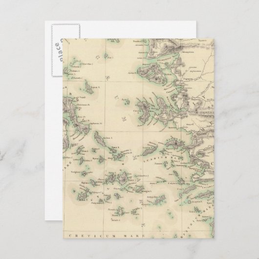 Carte Postale Archipel grec, ancien (Devant / Derrière)