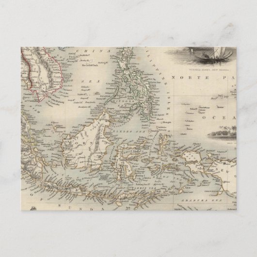 Carte Postale Archipel malais ou îles de l'Inde orientale (Devant)