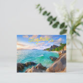 Carte Postale Archipel tropical des Seychelles (Debout devant)