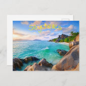 Carte Postale Archipel tropical des Seychelles (Devant / Derrière)