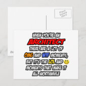 Carte Postale Architecte .. OMG WTF LOL (Devant / Derrière)