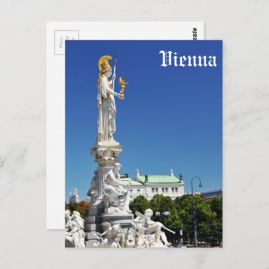 Carte Postale Architecture à Vienne, Autriche (Devant / Derrière)