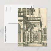 Carte Postale Architecture Ancienne, Cour romaine avec Colonnes (Devant / Derrière)