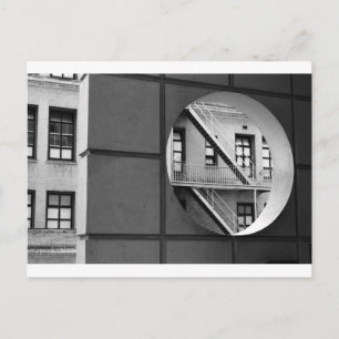 Carte Postale Architecture Circle & Lignes Photo noir et blanc