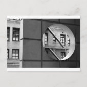 Carte Postale Architecture Circle & Lignes Photo noir et blanc (Devant)