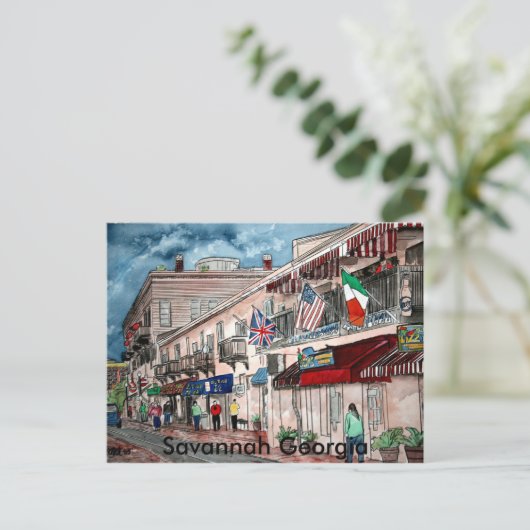 Carte Postale Architecture cityscape art historique, Savannah... (Debout devant)