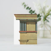 Carte Postale Architecture Classique vintage, Temple Entablature (Debout devant)