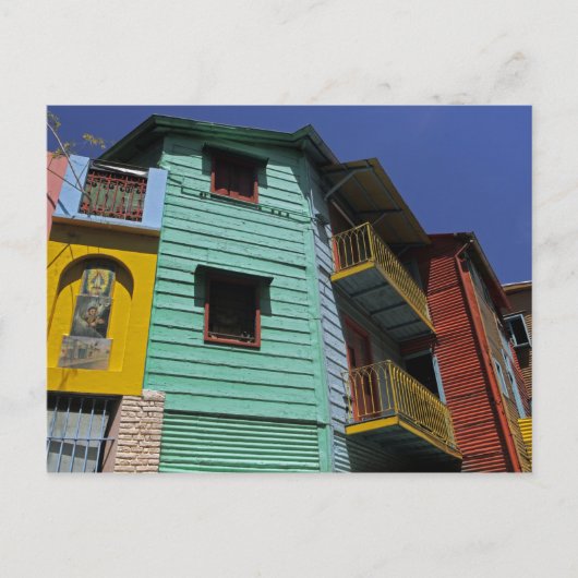 Carte Postale Architecture colorée du quartier de La Boca (Devant)