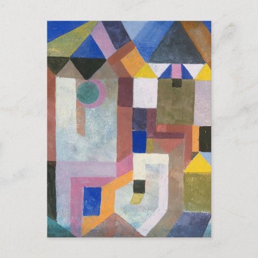 Carte Postale Architecture colorée | Paul Klee (Devant)
