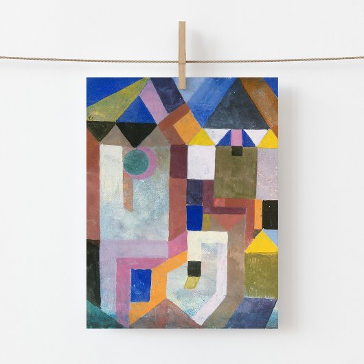 Carte Postale Architecture colorée | Paul Klee