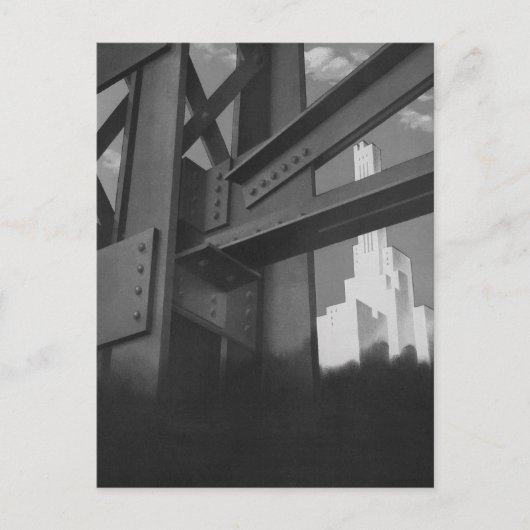 Carte Postale Architecture de gratte-ciel de construction en aci (Devant)