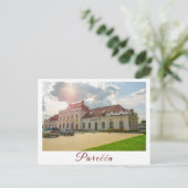 Carte Postale Architecture de la gare de Parecche / Porechye en  (Debout devant)