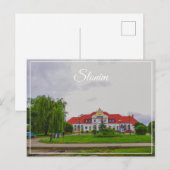 Carte Postale Architecture de la gare de Slonim (Devant / Derrière)