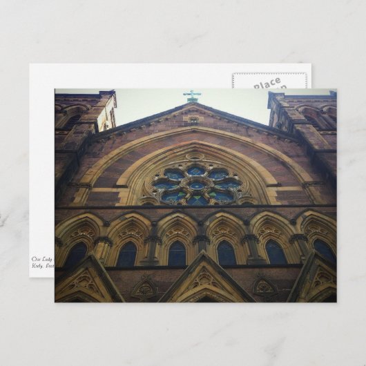 Carte Postale Architecture de l'église catholique de Lower Manha (Devant / Derrière)