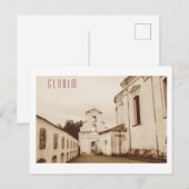 Carte Postale Architecture de l'église catholique de Slonim en B (Devant / Derrière)