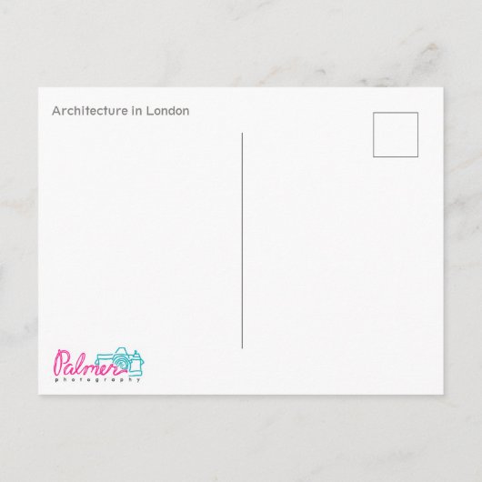 Carte Postale Architecture de Londres (Dos)