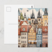 Carte Postale Architecture de Prague (Devant / Derrière)