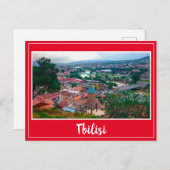 Carte Postale Architecture de rue Tbilissi Georgia (Devant / Derrière)
