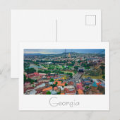 Carte Postale Architecture de rue Tbilissi Georgia (Devant / Derrière)