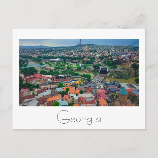 Carte Postale Architecture de rue Tbilissi Georgia (Devant)