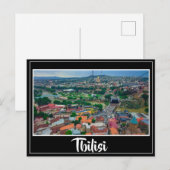 Carte Postale Architecture de rue Tbilissi Georgia (Devant / Derrière)