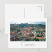Carte Postale Architecture de rue Tbilissi Georgia (Devant / Derrière)