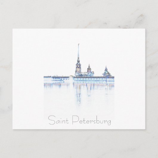 Carte postale Architecture de Saint-Pétersbourg Ru (Devant)