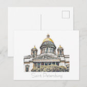 Carte postale Architecture de Saint-Pétersbourg Ru (Devant / Derrière)