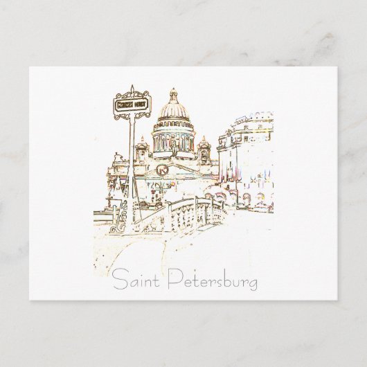 Carte postale Architecture de Saint-Pétersbourg Ru (Devant)