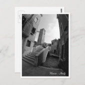 Carte Postale Architecture de Venise, Ponts & Eglises, Italie (Devant / Derrière)