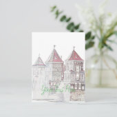 Carte Postale Architecture du château de Mir en Biélorussie (Debout devant)