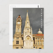 Carte Postale Architecture en Birmingham, Angleterre (Devant / Derrière)