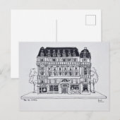 Carte Postale Architecture Haussmannienne | Rue du Louvre, Paris (Devant / Derrière)
