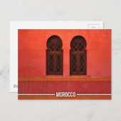 Carte Postale Architecture marocaine, Marrakech City Maroc (Devant / Derrière)